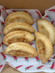 Green Chile Chicken Pot Pie Empanada