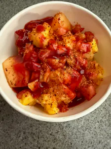 Fruit Cup with Chamoy and Tajin (16 ounce)