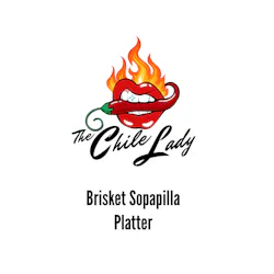 Sopapilla Platter - Smoked Red Chile Brisket (chopped)